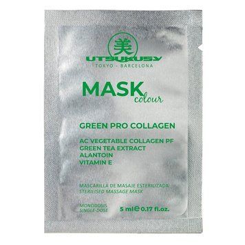 Зелена колагенова маска UTSUKUSY Mask Color Green Pro Collagen 5 мл - основне фото