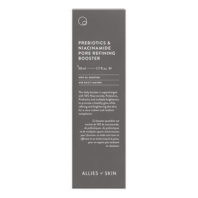 Бустер с пребиотиками и ниацинамидом Allies of Skin Prebiotics & Niacinamide Pore Refining Booster, 50 мл - основное фото