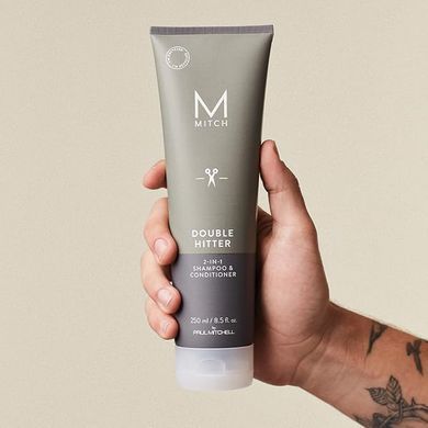 Чоловічий шампунь і кондиціонер 2 в 1 Paul Mitchell Mitch Double Hitter 2 in 1 Shampoo & Conditioner 250 мл - основне фото