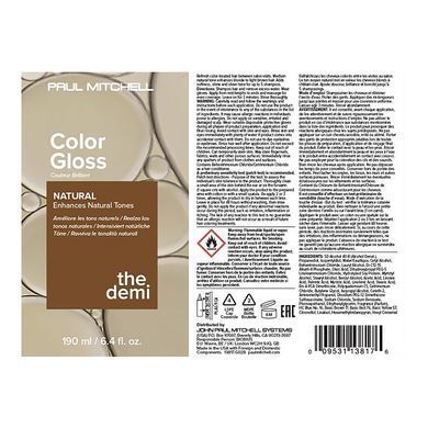 Пигментный блеск для волос &laquo;Натуральный&raquo; Paul Mitchell The Demi Color Gloss Natural 190 мл - основное фото