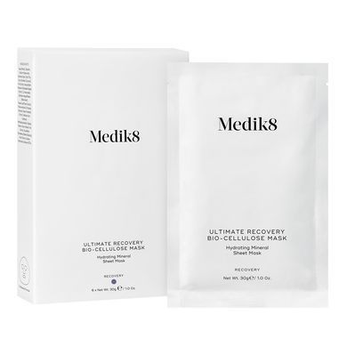 Увлажняющая минеральная тканевая маска Medik8 Ultimate Recovery Bio-Cellulose Mask 6 шт - основное фото
