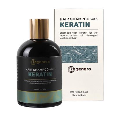 Восстанавливающий шампунь с кератином Regenera Hair Shampoo With Keratin 275 мл - основное фото