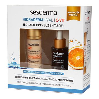 Набір для обличчя Sesderma Hidraderm Hyal Cream + C-Vit Serum Kit - основне фото