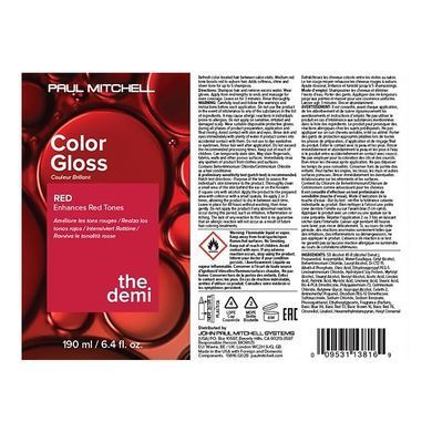 Пігментний блиск для волосся &laquo;Червоний&raquo; Paul Mitchell The Demi Color Gloss Red 190 мл - основне фото