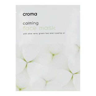 Успокаивающая маска Croma Calming Face Mask Green Tea 8 шт - основное фото