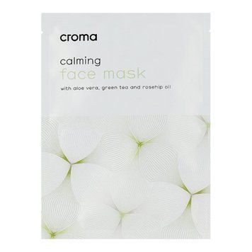 Заспокійлива маска Croma Calming Face Mask Green Tea 8 шт - основне фото