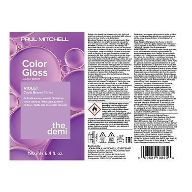 Пигментный блеск для волос &laquo;Фиолетовый&raquo; Paul Mitchell The Demi Color Gloss Violet 190 мл - основное фото
