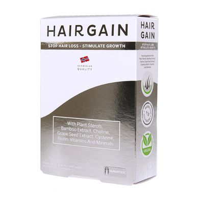 Харчова добавка для росту волосся Hairgain 60 шт - основне фото