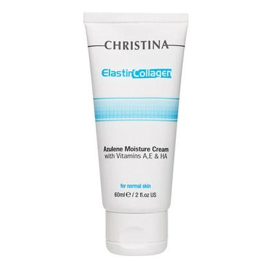 Зволожувальний крем для нормальної шкіри «Еластин, колаген, азулен» Christina Elastin Collagen Azulene Moisture Cream 60 мл - основне фото
