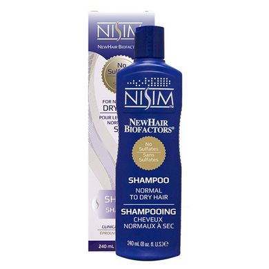 Шампунь для сухого та нормального волосся Nisim NewHair Biofactors Shampoo Normal to Dry Hair 240 мл - основне фото