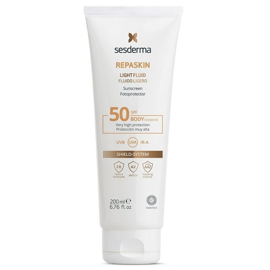 ᐉ Sesderma Repaskin Light Fluid Body Sunscreen SPF50 200 мл