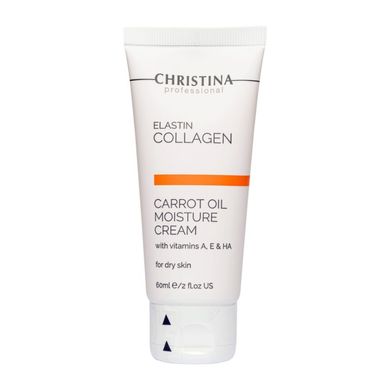 Зволожувальний крем для сухої шкіри «Еластин, колаген, морквяна олія» Christina Elastin Collagen Carrot Oil Moisture Cream 60 мл - основне фото