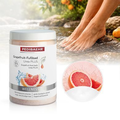 Ванна для ніг з грейпфрутом Baehr Grapefruit-Fussbad Urea Plus 500 г - основне фото