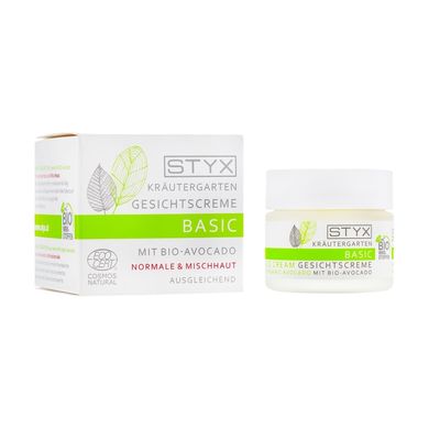 Крем для нормальної шкіри з авокадо STYX Naturcosmetic Krautergarten BASIC Gesichtscreme mit Bio-Avocado 50 мл - основне фото