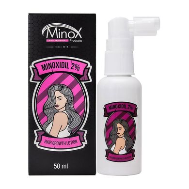 Жіночий лосьйон для росту волосся MinoX 2 Minoxidil Lotion-Spray For Hair Growth 50 мл - основне фото