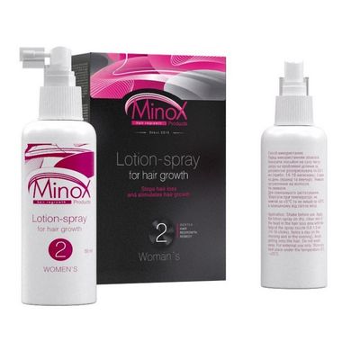 Жіночий лосьйон для росту волосся MinoX 2 Minoxidil Lotion-Spray For Hair Growth 50 мл - основне фото