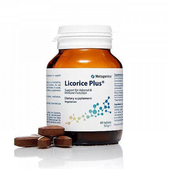 Диетическая добавка для профилактики гормональных нарушений Metagenics Licorice Plus 60 шт - основное фото