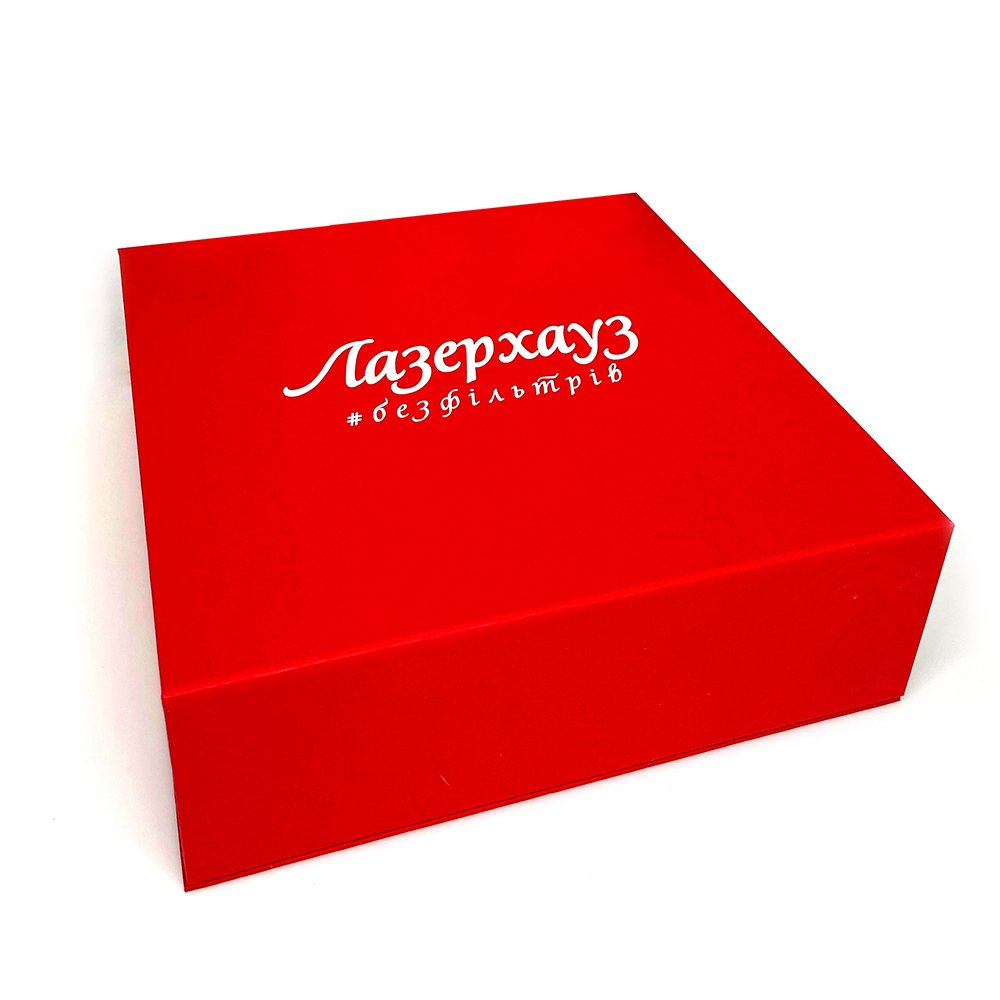 Подарочная упаковка Лазерхауз красная - основное фото