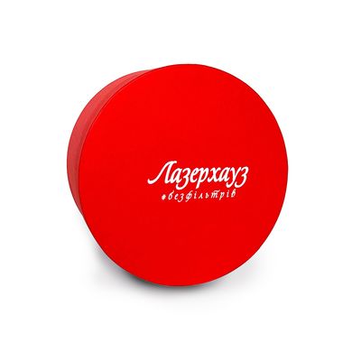 Подарочная упаковка Лазерхауз красная круглая - основное фото