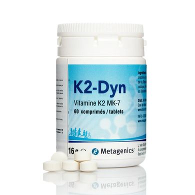 Диетическая добавка при дефиците кальция Metagenics K2-Dyn 60 шт - основное фото