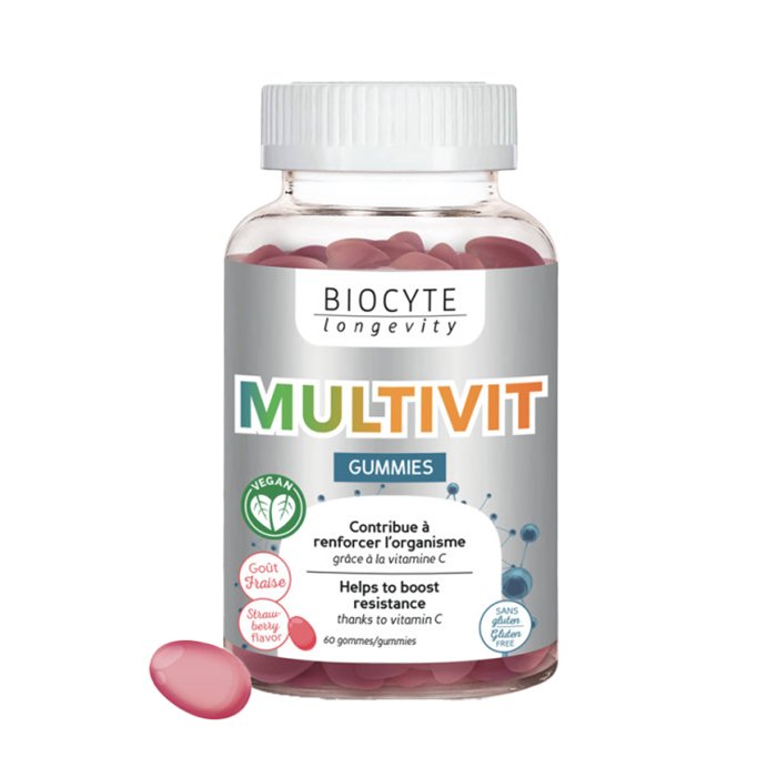 Мультивітамінна харчова добавка Biocyte Multivit Gummies 60 шт - основне фото