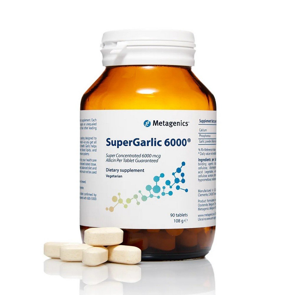 Дієтична добавка для імунітету Metagenics SuperGarlic 6000 90 шт - основне фото