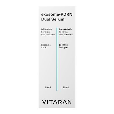 Двойная сыворотка с экзосомами и PDRN VITARAN Exosome-PDRN Dual Serum 2x25 мл - основное фото