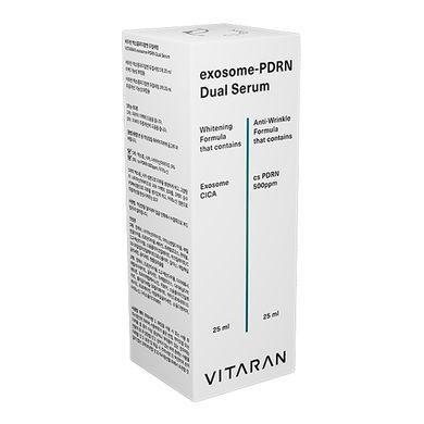 Двойная сыворотка с экзосомами и PDRN VITARAN Exosome-PDRN Dual Serum 2x25 мл - основное фото