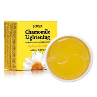 Гидрогелевые осветляющие патчи с экстрактом ромашки Petitfee Chamomile Lightening Hydrogel Eye Patch 60 шт - основное фото