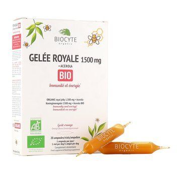Харчова добавка для покращення загального стану організму Biocyte Gelee Royale Bio 20 шт - основне фото