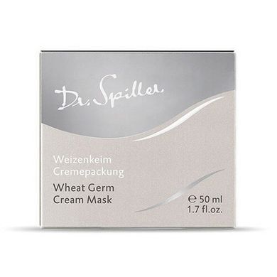 Живильна крем-маска з олією зародків пшениці Dr. Spiller Wheat Germ Cream Mask 50 мл - основне фото