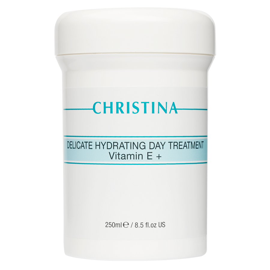 Деликатный увлажняющий дневной лечебный крем с витамином Е для нормальной и сухой кожи Christina Delicate Hydrating Day Treatment 250 мл - основное фото
