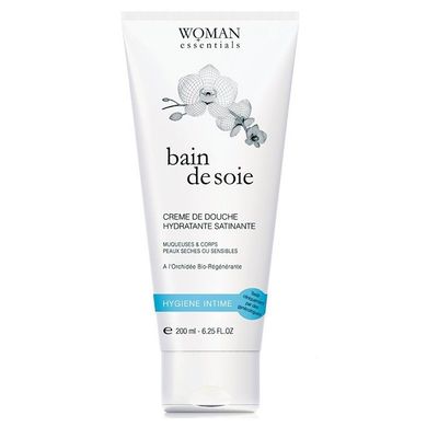 Атласний зволожувальний миючий крем для тіла та інтимної гігієни Woman Essentials Bain De Soie 200 мл - основне фото