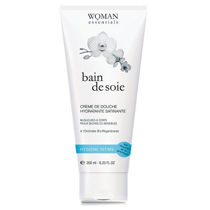 Атласный увлажняющий моющий крем для тела и интимной гигиены Woman Essentials Bain De Soie 200 мл - основное фото