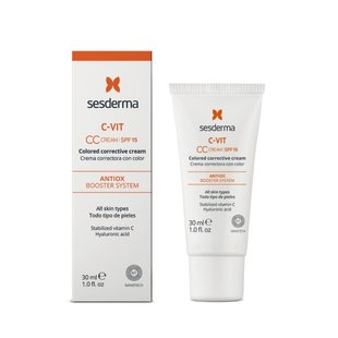 CC-крем для обличчя SPF 15 Sesderma C-Vit CC Cream SPF 15 30 мл - основне фото