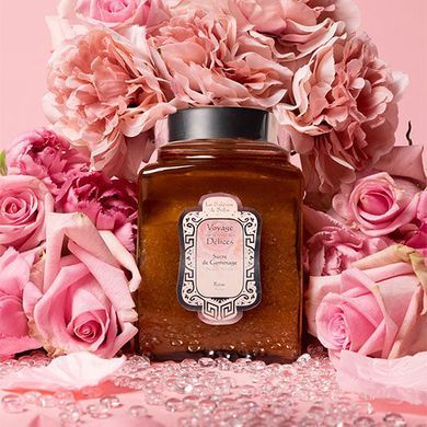 Сольовий скраб для тіла з ароматом троянди La Sultane De Saba Sugar Scrub Rose 300 мл - основне фото