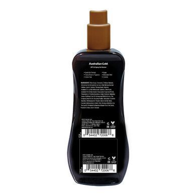 Водостійкий сонцезахисний спрей-гель з бронзатором Australian Gold Instant Bronzer SPF 50 Spray Gel Sunscreen 237 мл - основне фото
