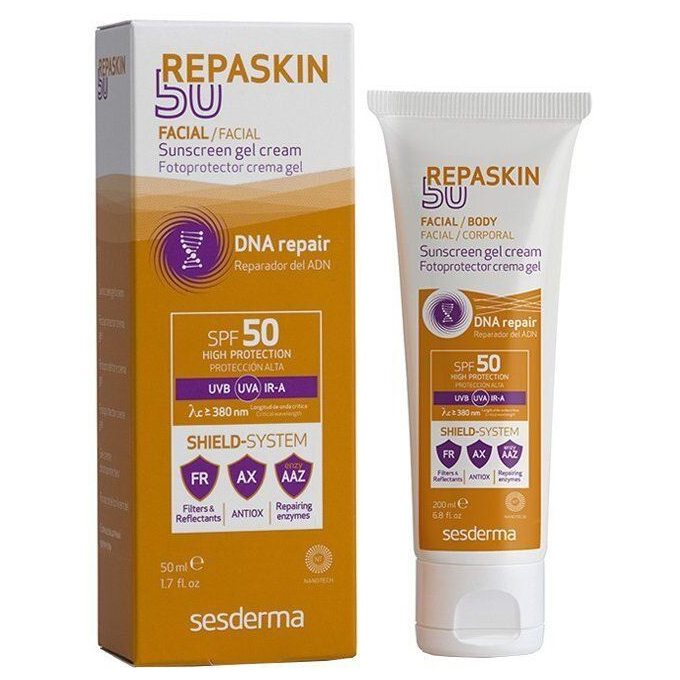 Сонцезахисний крем-гель SPF 50 SesDerma Repaskin Suncreen Gel-Cream SPF 50